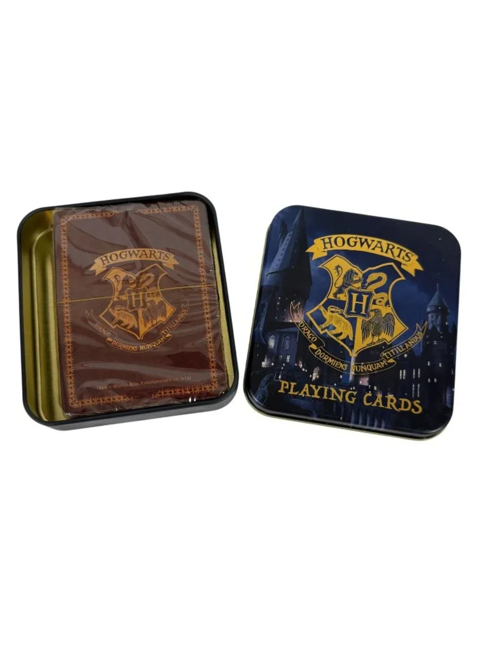 Harry Potter Hogwarts Playing Cards Deck Tin Set Sealed Paladone 2022 Wizard